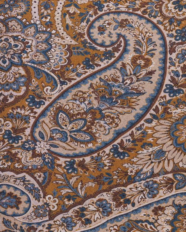 Heritage Paisley Floral Printed Upholstery Fabric
