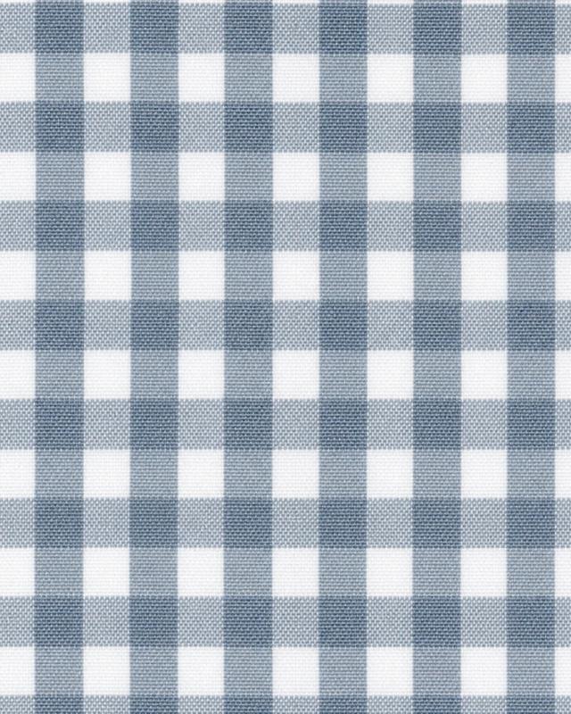 Kensey Gingham Curtain Fabric – Dusty Blue
